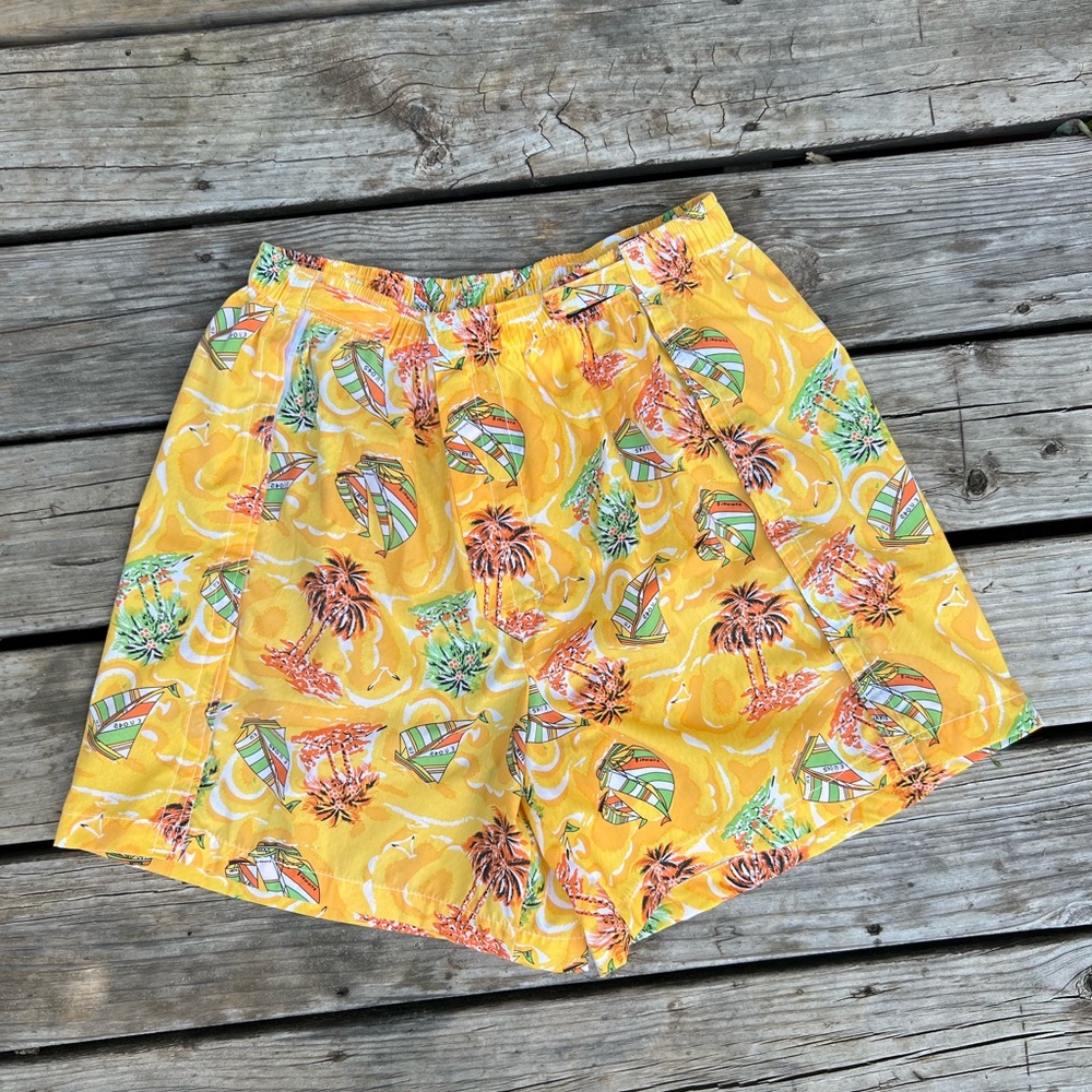 Retros Hawaiian Shorts Medical Orthopedic Hook & Loop Sz XL Tropical Beach 80s